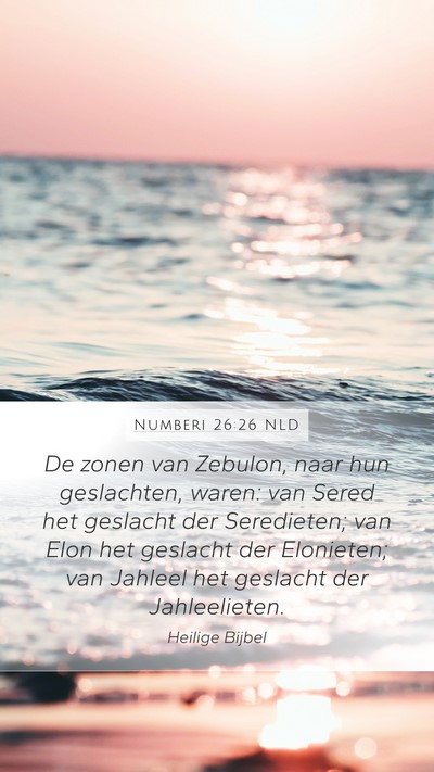 Numberi 26:26 NLD Bible Verse Image