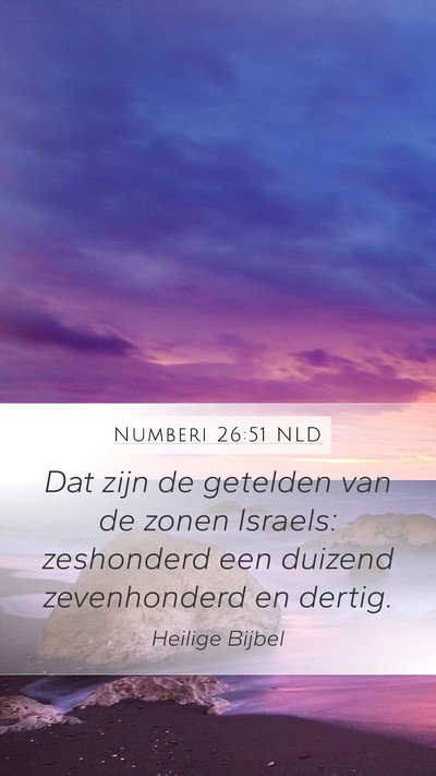 Numberi 26:51 NLD Bible Verse Image