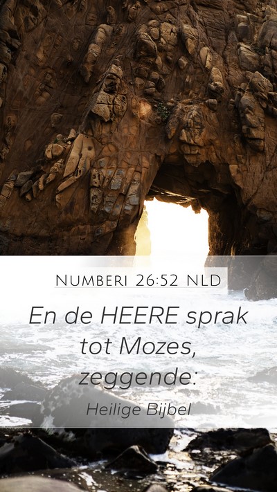 Numberi 26:52 NLD Bible Verse Image