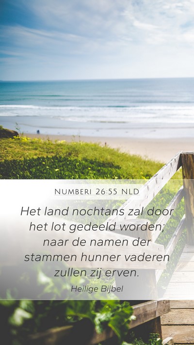 Numberi 26:55 NLD Bible Verse Image