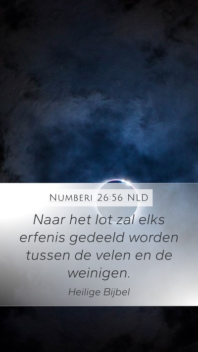 Numberi 26:56 NLD Bible Verse Image