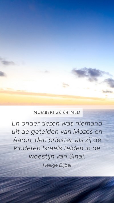 Numberi 26:64 NLD Bible Verse Image