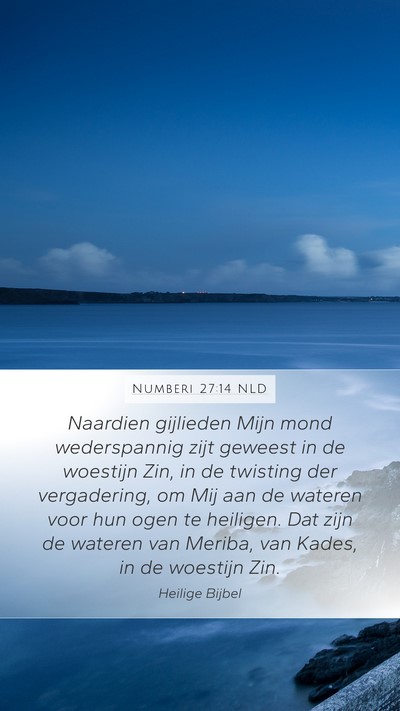 Numberi 27:14 NLD Bible Verse Image