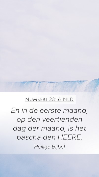 Numberi 28:16 NLD Bible Verse Image