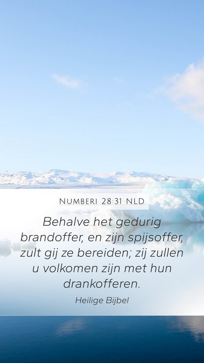 Numberi 28:31 NLD Bible Verse Image