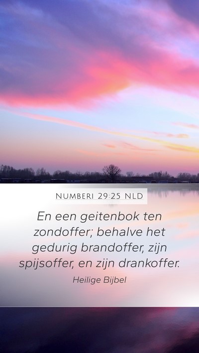 Numberi 29:25 NLD Bible Verse Image