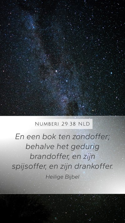 Numberi 29:38 NLD Bible Verse Image