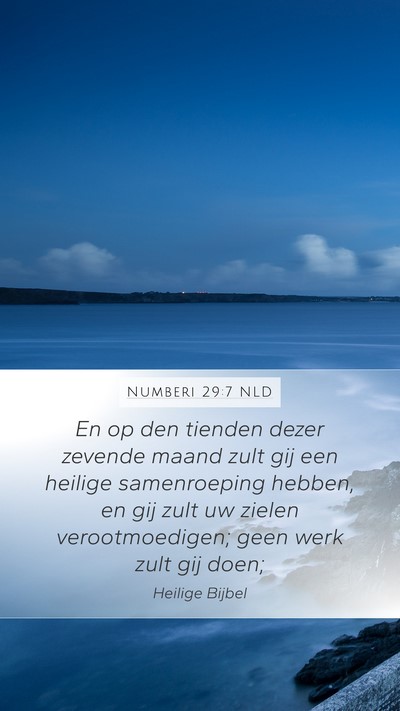 Numberi 29:7 NLD Bible Verse Image