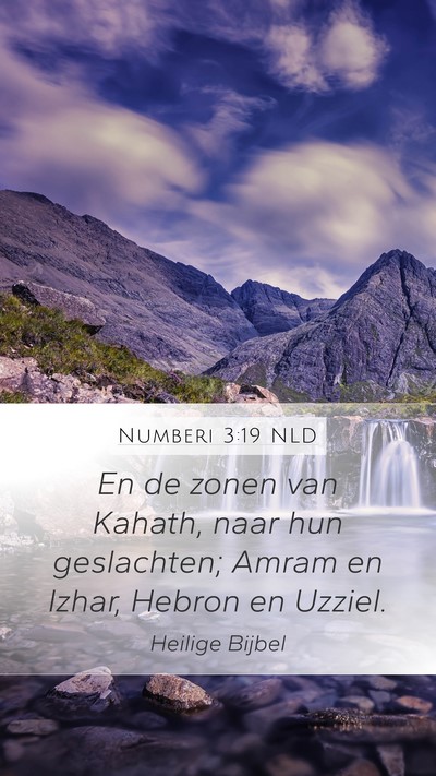 Numberi 3:19 NLD Bible Verse Image