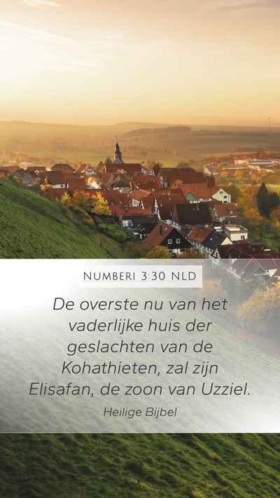 Numberi 3:30 NLD Bible Verse Image