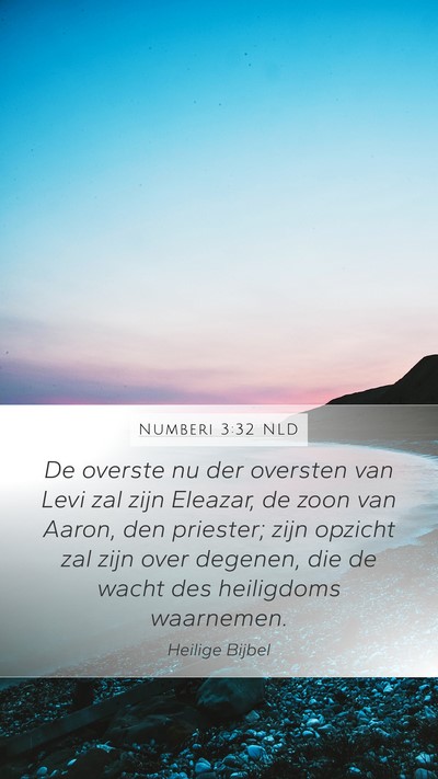 Numberi 3:32 NLD Bible Verse Image