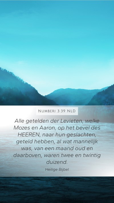 Numberi 3:39 NLD Bible Verse Image