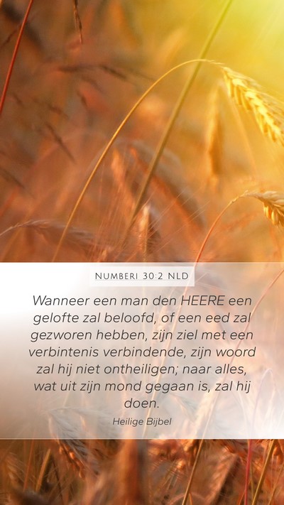 Numberi 30:2 NLD Bible Verse Image