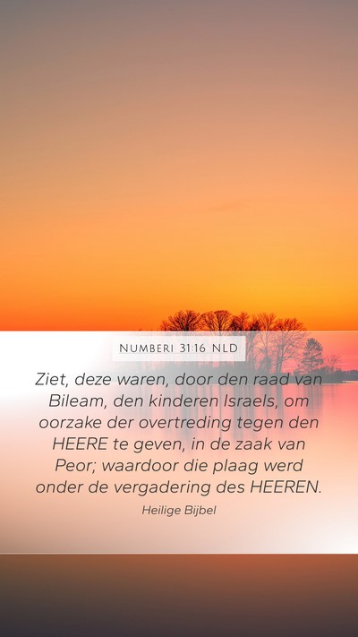 Numberi 31:16 NLD Bible Verse Image