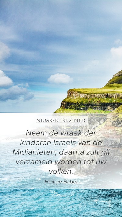Numberi 31:2 NLD Bible Verse Image