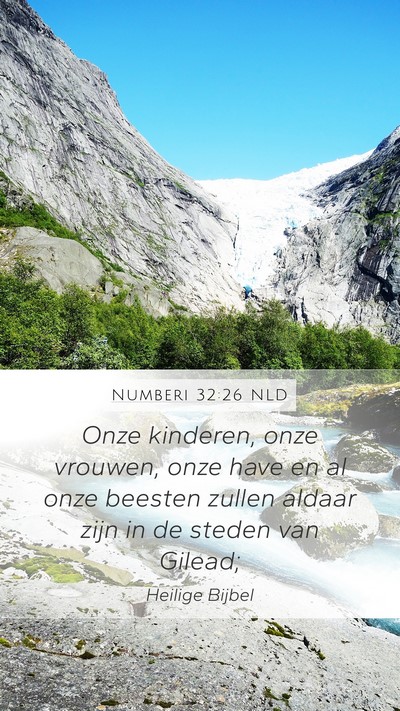 Numberi 32:26 NLD Bible Verse Image