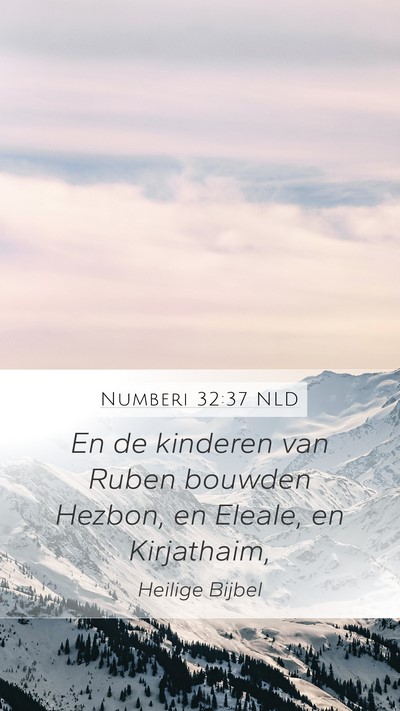 Numberi 32:37 NLD Bible Verse Image