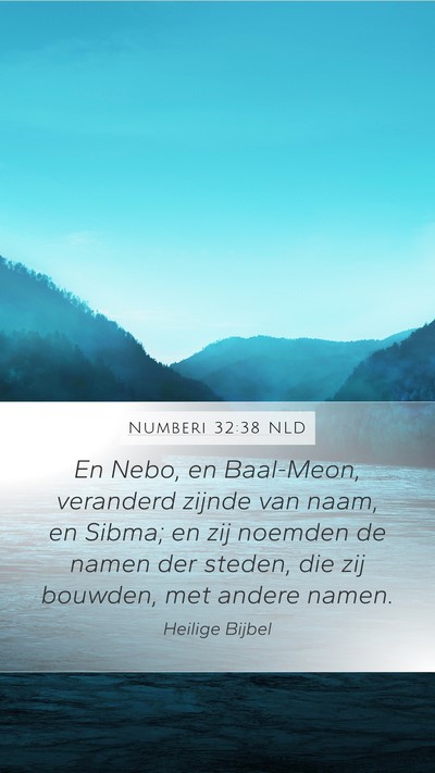 Numberi 32:38 NLD Bible Verse Image