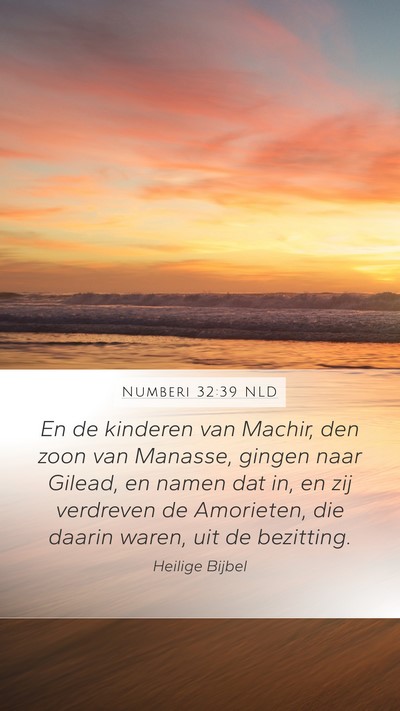 Numberi 32:39 NLD Bible Verse Image