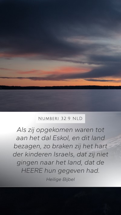 Numberi 32:9 NLD Bible Verse Image