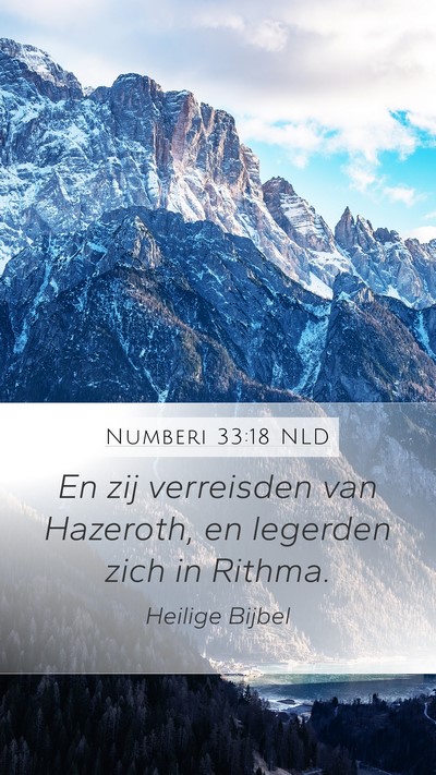 Numberi 33:18 NLD Bible Verse Image