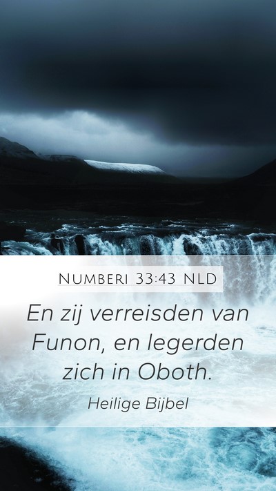 Numberi 33:43 NLD Bible Verse Image