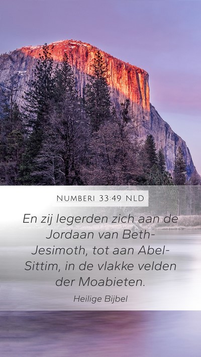 Numberi 33:49 NLD Bible Verse Image