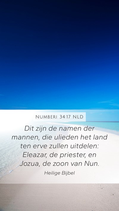 Numberi 34:17 NLD Bible Verse Image