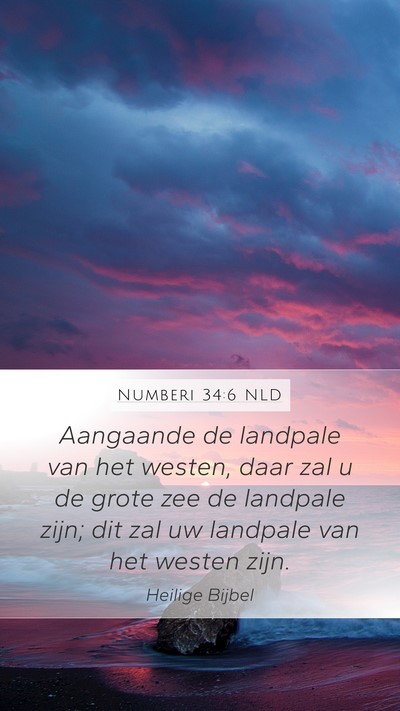 Numberi 34:6 NLD Bible Verse Image