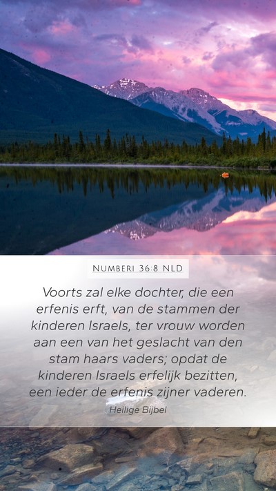 Numberi 36:8 NLD Bible Verse Image