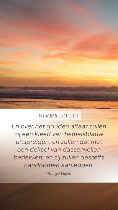 Numberi 4:11 NLD Bible Verse Image