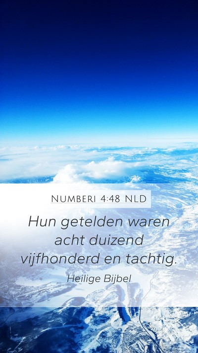Numberi 4:48 NLD Mobile Phone Wallpaper - Hun getelden waren acht duizend vijfhonderd en - Mobile Bible Verse Wallpaper