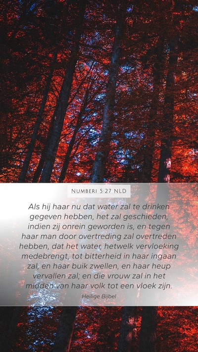 Numberi 5:27 NLD Bible Verse Image