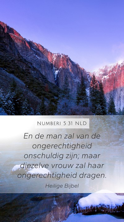 Numberi 5:31 NLD Bible Verse Image