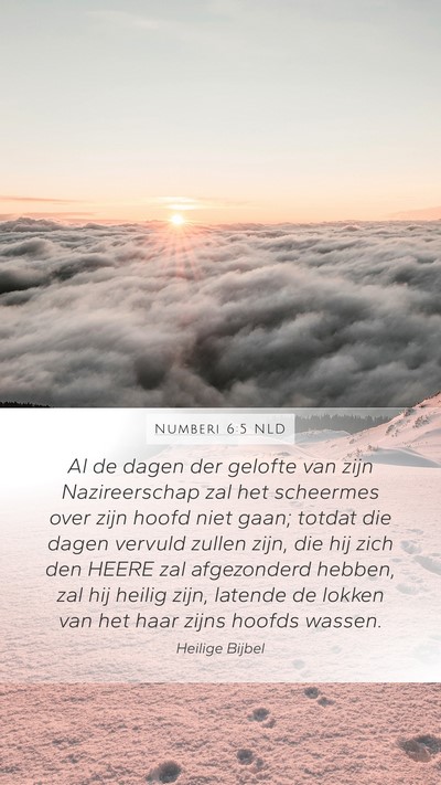 Numberi 6:5 NLD Bible Verse Image