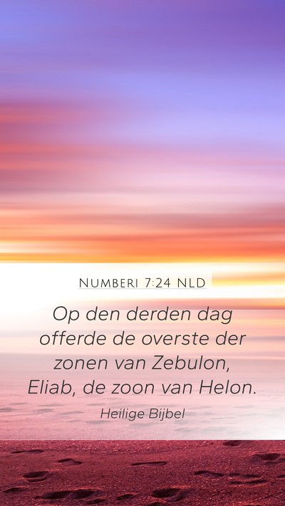 Numberi 7:24 NLD Bible Verse Image