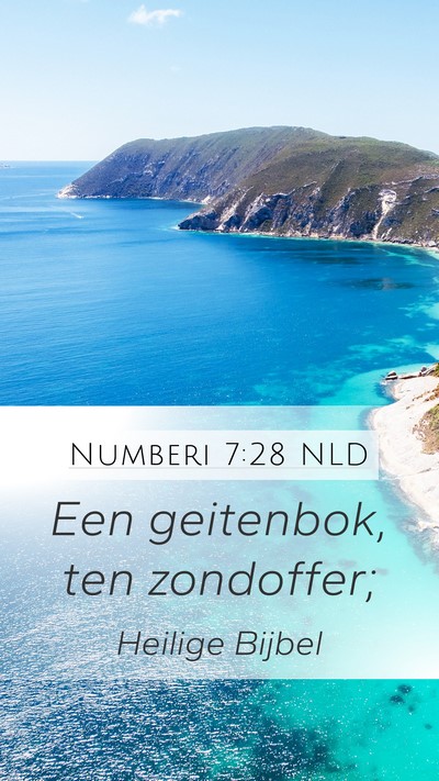 Numberi 7:28 NLD Mobile Phone Wallpaper - Een geitenbok, ten - Mobile Bible Verse Wallpaper