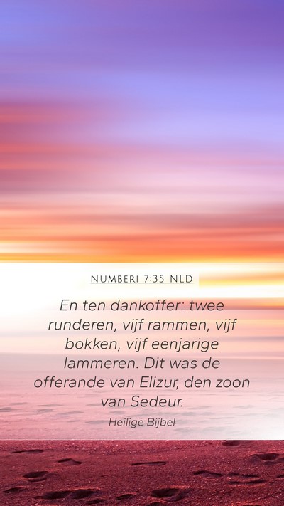 Numberi 7:35 NLD Bible Verse Image