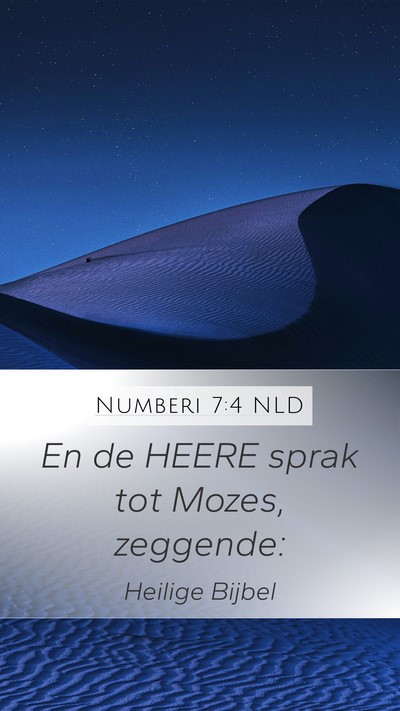 Numberi 7:4 NLD Bible Verse Image