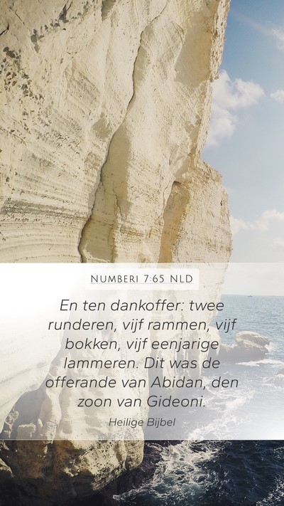 Numberi 7:65 NLD Bible Verse Image