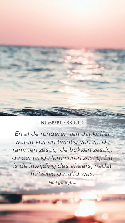 Numberi 7:88 NLD Bible Verse Image