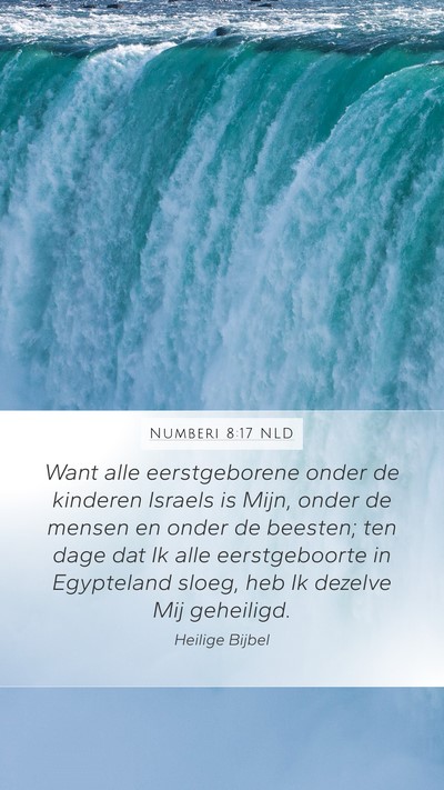 Numberi 8:17 NLD Mobile Phone Wallpaper - Want alle eerstgeborene onder de kinderen Israels - Mobile Bible Verse Wallpaper