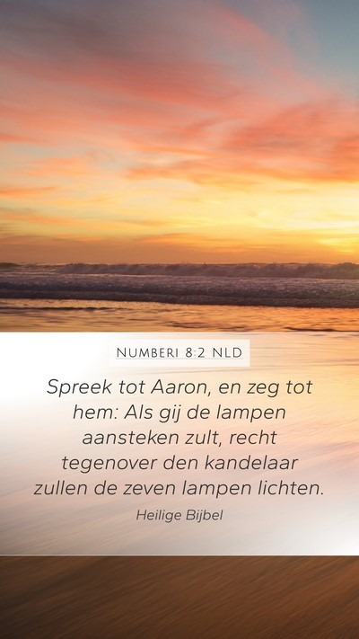 Numberi 8:2 NLD Bible Verse Image