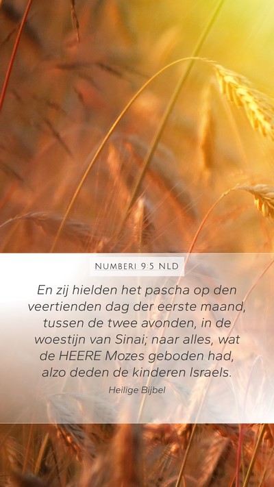 Numberi 9:5 NLD Bible Verse Image