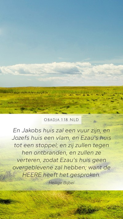 Obadja 1:18 NLD Bible Verse Image