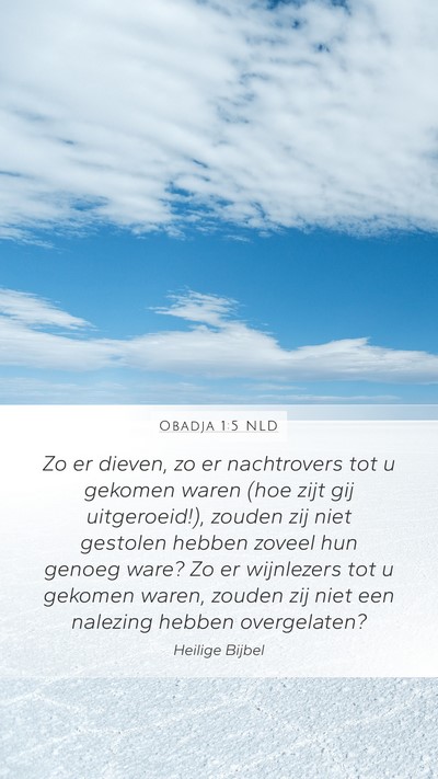 Obadja 1:5 NLD Bible Verse Image