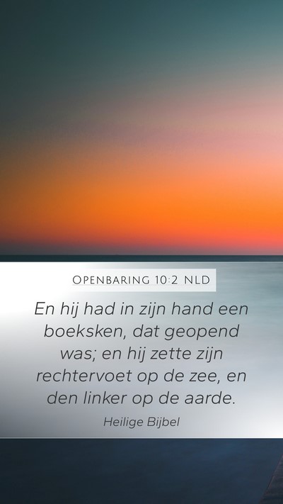 Openbaring 10:2 NLD Bible Verse Image