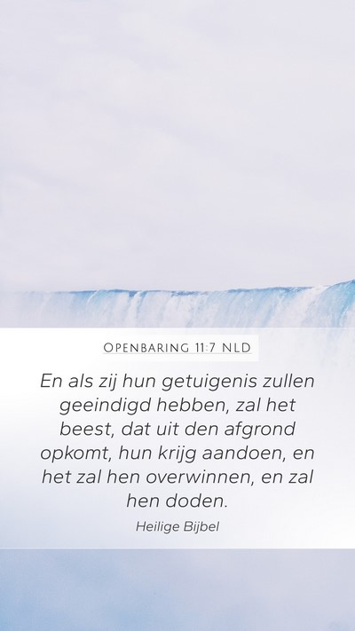 Openbaring 11:7 NLD Bible Verse Image