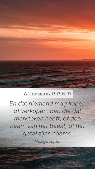Openbaring 13:17 NLD Bible Verse Image