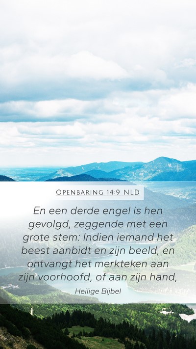 Openbaring 14:9 NLD Bible Verse Image